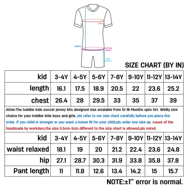 kf-S1e7377a8b1b34167b7028613b34672afh Football Kit for Kids Custom Soccer Jersey Personalized Name Number Soccer Team Shirts Shorts Set Fans Gift