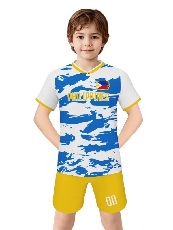 kf-S3916311a4ab64c1ab7ca8bfe8d69ed4bo Football Kit for Kids Custom Soccer Jersey Personalized Name Number Soccer Team Shirts Shorts Set Fans Gift