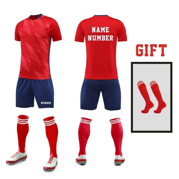 kf-S61c53355ef0242d7b9ae75d6b5f999d30 Children Men Football Team Training Tracksuit Outfit, Short Sleeve Soccer Jersey Uniform Replicas in Custom Dry Fit Mate