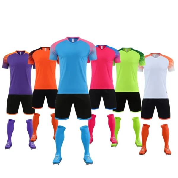 kf-S8ca3044e71444cd78ff3bc4255bf7423p Large Size Adult Football Jerseys Sets Men's Summer Soccer Sweatshirt Personality Custom Letters Number Name T-shirt