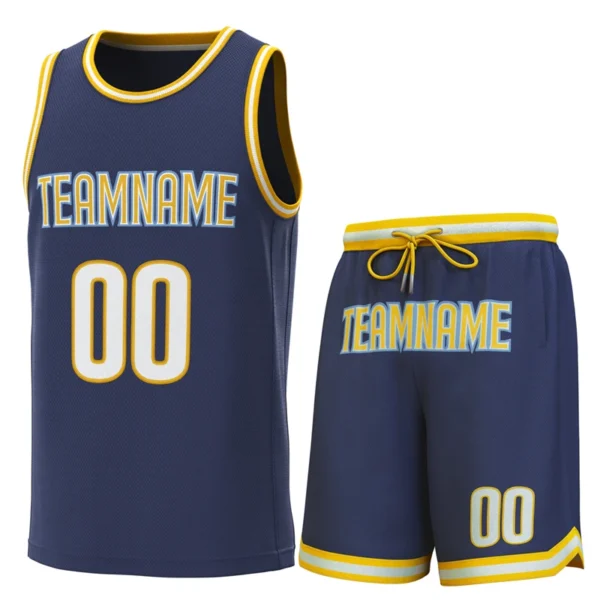 Custom Basketball Jerseys Set Embroidery Stitch Team Name Number Basketball Shirt Suit a Unique Gift
