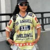 kf-Sb614c75034af4c7392c3a2d407dc8117r Summer New Baseball Jerseys For Women Mesh Breathable Half Sleeve Top Casual V-neck Short Sleeve Tees Oversized Y2K Top